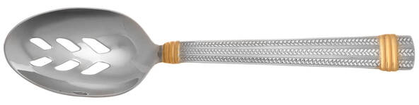 Golden Wainwright (Stainless, Gold Accent) Pierced Tablespoon (Serving Spoon)