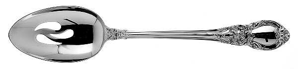 American Victorian (Sterling, 1941, No Monos) Pierced Tablespoon (Serving Spoon)