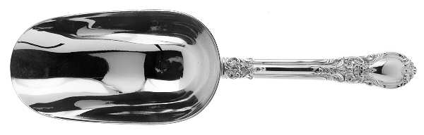 American Victorian (Sterling, 1941, No Monos) Ice Scoop with Silverplate Bowl