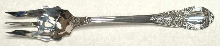 American Victorian (Sterling, 1941, No Monos) Pickle Fork Pierced with Short Handle HC