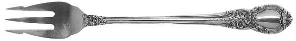 American Victorian (Sterling, 1941, No Monos) Short Handle Pickle/Olive Fork
