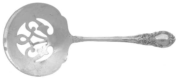 American Victorian (Sterling, 1941, No Monos) Solid Bon Bon Spoon with Pierced Bowl by Lunt Silver