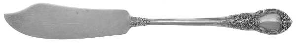 American Victorian (Sterling, 1941, No Monos) Flat Handle Master Butter Knife by Lunt Silver
