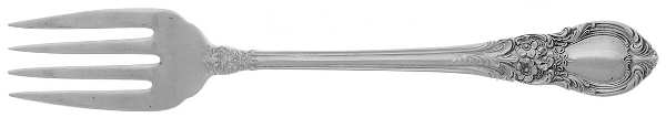 American Victorian (Sterling, 1941, No Monos) Individual Salad Fork by Lunt Silver