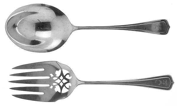 Carolina (Sterling, 1913) (2 Pc) Solid Salad Set