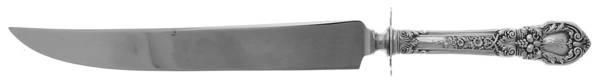 Charles II (Sterling, 1934, No Monograms) Large Stainless Blade Roast Carving Knife
