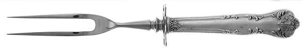 Chatelaine (Sterling, 1894) Small Steak Carving Fork with Stainless Prongs