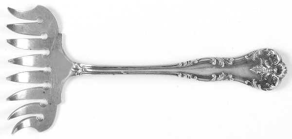 Chatelaine (Sterling, 1894) Large Solid Tined Sardine Serving Fork