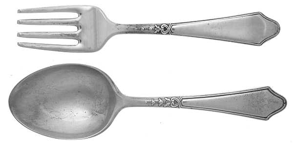 Chateau-Chateau Thierry(Sterling, 1919) 2 Pc Baby Set (BF, BS)