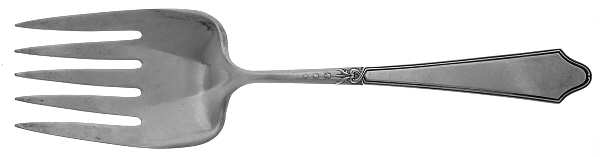 Chateau-Chateau Thierry(Sterling, 1919) Solid Salad Serving Fork