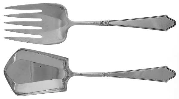 Chateau-Chateau Thierry(Sterling, 1919) (2 Pc) Solid Salad Set