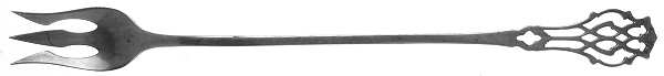 Chippendale (Sterling, 1910) Long Handle Pickle/Olive Fork
