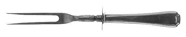 Cortland (Sterling, 1921) Small Steak Carving Fork with Stainless Prongs