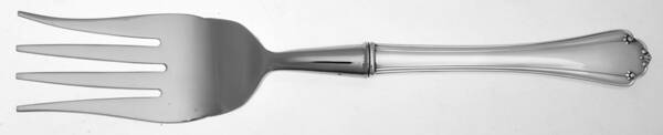 Delicacy (Sterling, 1987) Cold Meat Fork Large, Stainless Tines HC