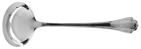 Delicacy (Sterling, 1987) Solid Gravy Ladle by Lunt Silver