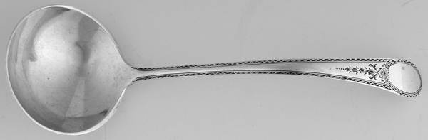 Early American-Engraved (Sterling, 1926) Solid Piece Cream Ladle