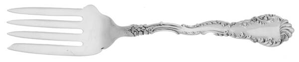 Elaine (Sterling, 1893) Medium Solid Cold Meat Serving Fork