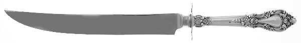 Eloquence (Sterling, 1953) Large Stainless Blade Roast Carving Knife