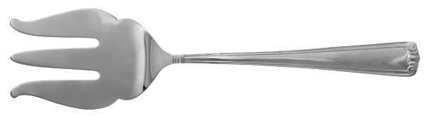 Embassy Scroll (Sterling, 1981, no monograms) Large Solid Fish Serving Fork