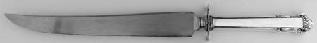 English Shell (Sterling, 1937) Large Stainless Blade Roast Carving Knife