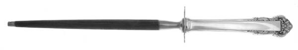 English Shell (Sterling, 1937) Large Roast Steel Rod Knife Sharpener