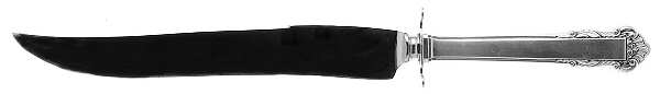 English Shell (Sterling, 1937) Large Stainless Blade Roast Carving Knife