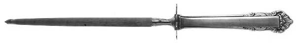 English Shell (Sterling, 1937) Small Steel Rod Sharpener Knife