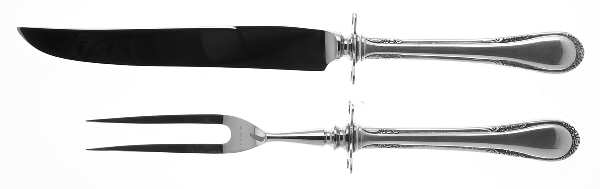 Evening Rose (Sterling, 1952) Small Stainless Blade 2-Piece Steak Carving Set