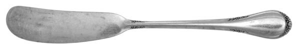 Evening Rose (Sterling, 1952) Flat Handle Butter Spreader