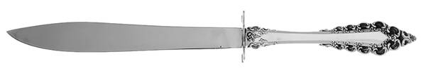 Florentine Scroll (Sterling, 1974) Small Steak Carving Knife with Stainless Blade by Lunt Silver
