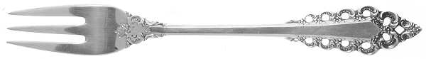 Florentine Scroll (Sterling, 1974) Cocktail/Seafood Fork by Lunt Silver