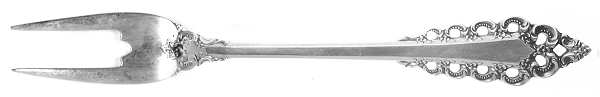 Florentine Scroll (Sterling, 1974) Short Handle Pickle/Olive Fork