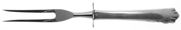 Garnet Rose (Sterling, 1960) Small Steak Carving Fork with Stainless Prongs