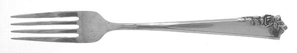 Garnet Rose (Sterling, 1960) Fork by Lunt Silver