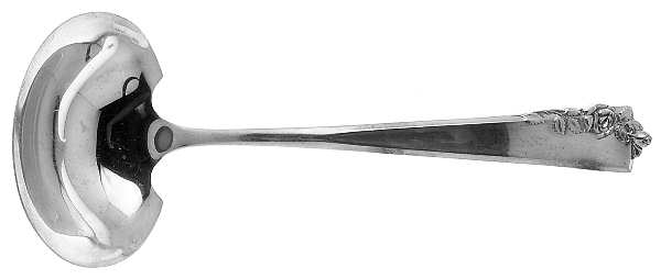 Garnet Rose (Sterling, 1960) Solid Gravy Ladle