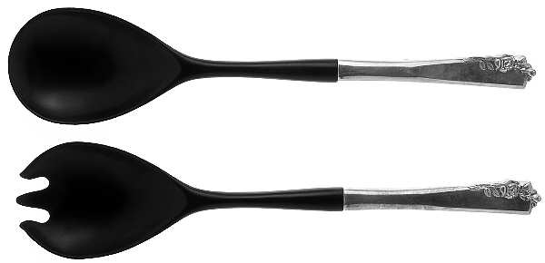 Garnet Rose (Sterling, 1960) Plastic Bowl 2-Piece Salad Set