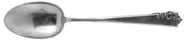 Garnet Rose (Sterling, 1960) Tablespoon (Serving Spoon) by Lunt Silver