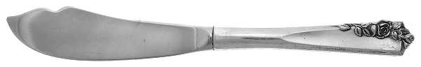 Garnet Rose (Sterling, 1960) Hollow Handle Master Butter Knife