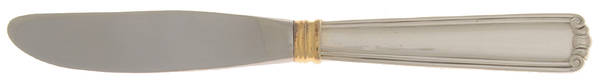 Golden Embassy Scroll (Sterling) Modern Hollow Butter Spreader (Stainless)