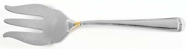Golden Embassy Scroll (Sterling) Large Solid Fish Serving Fork