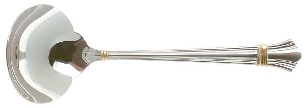 Golden Legacy (Stainless, Gold Accent) Solid Gravy Ladle
