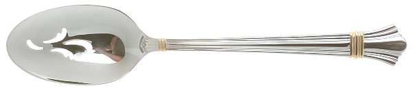 Golden Legacy (Stainless, Gold Accent) Pierced Tablespoon (Serving Spoon)
