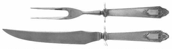 Granado (Sterling, 1929) 2 Piece Small Carving Set W/ Sterling Guard