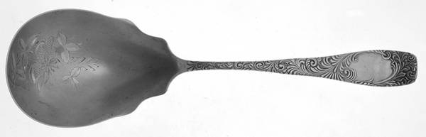 Greenfield (Sterling, 1890) Brightcut Solid Large Berry/Casserole Spoon