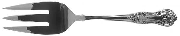 Hillsborough (Stainless, 1980) Large Solid Cold Meat Serving Fork