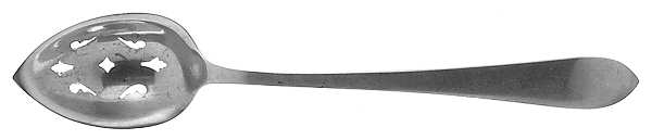 Jefferson (Sterling, 1883) Pierced Bowl Short Handle Olive Spoon