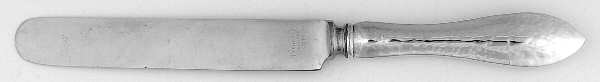 Jefferson-Hand Hammered (Sterling, 1903) Blunt Hollow Knife with Bolster