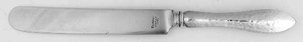 Jefferson-Hand Hammered (Sterling, 1903) Old French Hollow Knife with Bolster