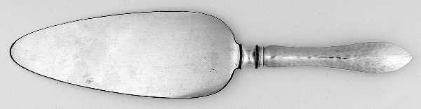 Jefferson-Hand Hammered (Sterling, 1903) Pie Server with Silverplate Blade