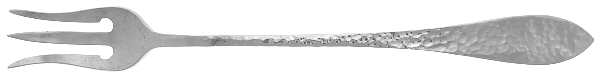 Jefferson-Hand Hammered (Sterling, 1903) Oyster Fork